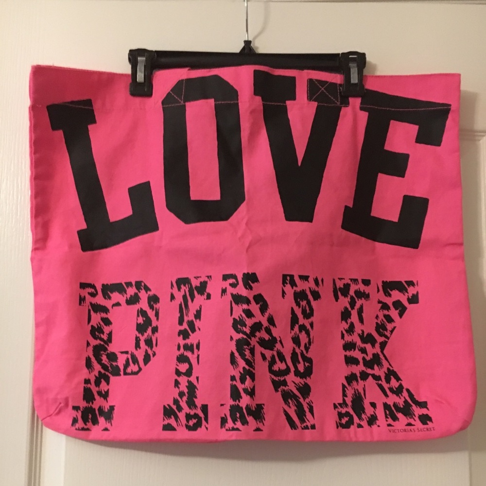 VS Pink hot pink tote bag - Picture 2 of 4